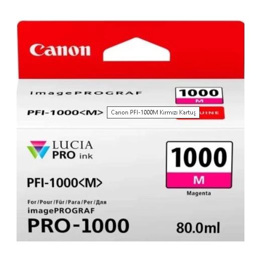 Canon PFI-1000M Kırmızı Mürekkep Kartuş