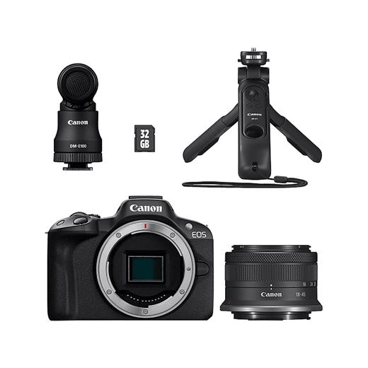 Canon EOS R50 RF-S 18-45mm Creator Kit Fotoğraf Makinesi